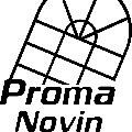 لوگوی شرکت پروما نوین - درب و پنجره پی وی سی