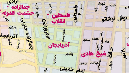 دانلود نقشه محدوده محلات تهران