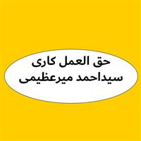حق العملکاری سیداحمد میرعظیمی