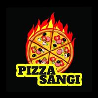 لوگوی پیتزا سنگی - فست فود