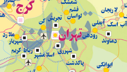 دانلود نقشه راه‌های اصلی و مهم ایران