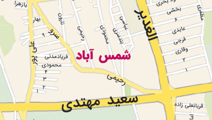 دانلود نقشه منطقه 18 شهرداری تهران