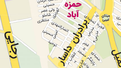 دانلود نقشه منطقه 20 شهرداری تهران