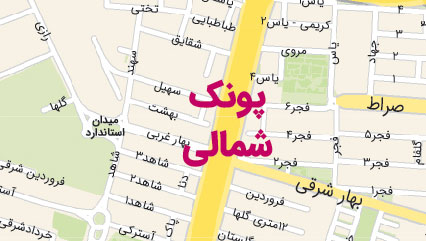 دانلود نقشه منطقه 5 شهرداری تهران