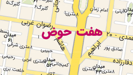 دانلود نقشه منطقه 8 شهرداری تهران